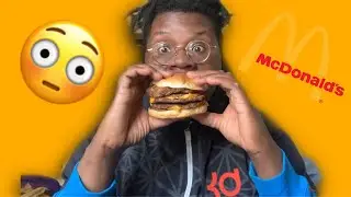 MCDONALDS TRIPLE DOUBLE BURGER CHALLENGE (DESTROYED)...