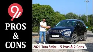 2021 Tata Safari Pros & Cons | 5 Things We Like 👍  and 2 We Don't 👎   | 91Wheels