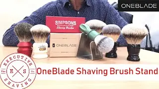 OneBlade Stainless Steel Shaving Brush Stand Demo