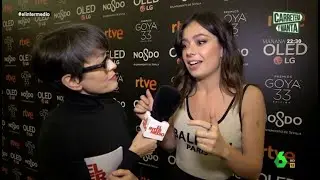 Thais Villas ensaya con los nominados a los Goya las caras de perdedores, por si no ganan