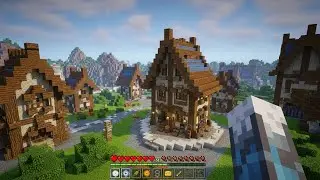 Minecraft Building a Medieval Village