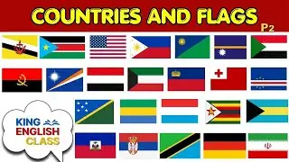 Learn Countries and Flags in English | Fun Geography Lesson for Kids | King English Class
