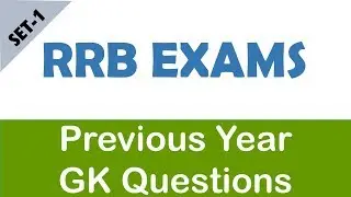 Important GK Questions for All RRB Exams II SET - 1