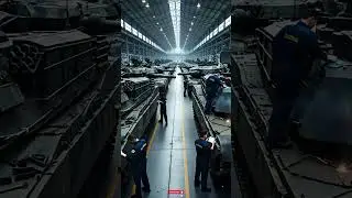 Manufacturing tanks: #shorts #tankproduction #armoredvehicles #viralshorts #defence #manufacturing