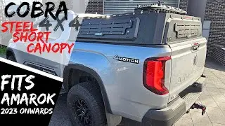 Short Heavy Duty Galvanised Steel Canopy fits Volkswagen Amarok Next Gen 2023+ Dual Cab Low Profile