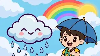 Rainy Day Calm 🌧️ | Relaxing Nursery Rhyme for Kids | Cartoon Baby Songs @minimagic-d1k