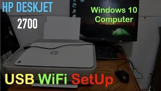 HP DeskJet 2700 USB WiFi Setup Computer Windows 10 review !!