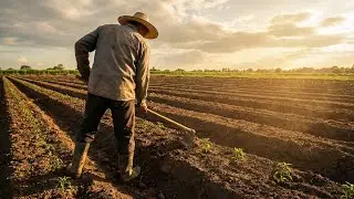 Making a chili plant bed with simple tools -Agriculture farming