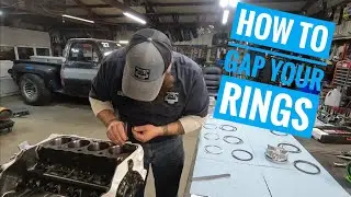 How to gap piston rings. I show you how I file fit my rings for my nitrous 339 stroker sbc.