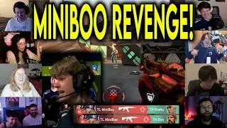 Valorant Streamers Reacts To TL MiniBoo INSANE 4k Against TH In VCT