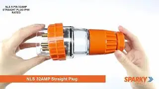 NLS 5 PIN 32AMP STRAIGHT PLUG IP66 RATED