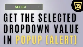 Selected Get Dropdown Value In Popup Javascript CSS