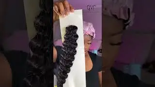 crochet human hair install #qvrhair #braids QVR kinky curly crochet human hair extensions 18''