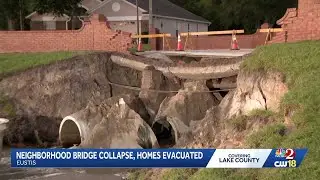 'Distraught': Bridge washout forces evacuations of 21 homes in Lake County