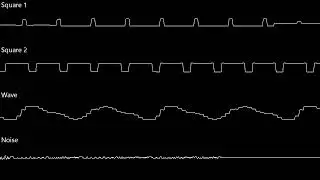 Ninja Gaiden Shadow (GB) - Stage 3 (Ryu's Determination) - Oscilloscope View