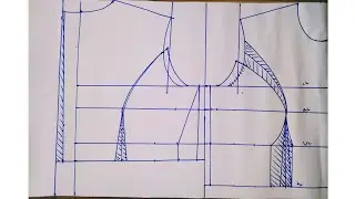 HOW TO DRAFT A PRINCESS ARMHOLE DART /EASIEST TUTORIAL
