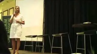 Pam speaking about wrap parties