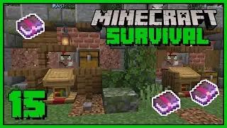 Minecraft - handel z osadnikami i mending (naprawa) | Minecraft 1.19 Survivalowy Poradnik 15