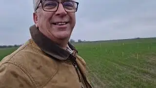 Crop walking with Dad