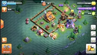 Clash of clans builder's base,, best th3 trophy Base(1800) with Prof