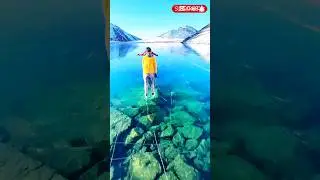 Frozen lake skating #switzerlandtravelguide #viralshorts