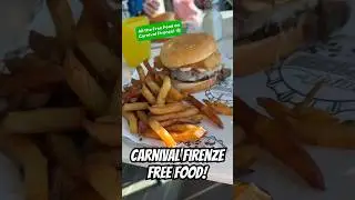 All the FREE Food on Carnival Firenze! 🛳️🍔🍕 #carnivalcruise
