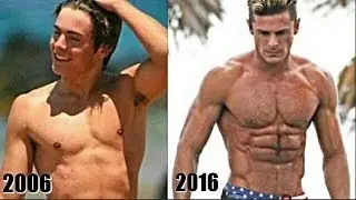 Zac Efron's Transformation From Lanky Teen To Incredible Hulk | Fitness Motivation