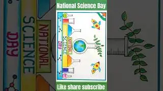 National Science Day Drawing | Science Day Drawing #shorts #short #youtubeshorts #viral #science