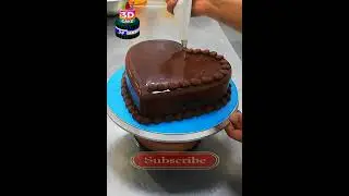 Heart shape cake dark chocolate truffle cake full chocolate cake recipe #shorts @3dcake 20/12/2022