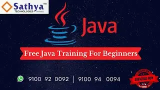 Free Core Java training for Beginners By Mr Venkatesh 6 PM Class 1