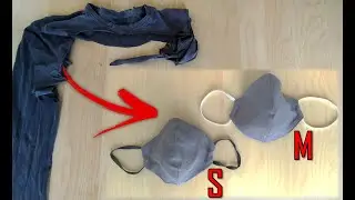 DIY Face Mask Making From Old Clothes in 2 Size | Corona Mask Small and Medium (S, M Size) #StayHome