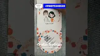 #creativewedding #invitation #weddingcards #wedding #weddingcard #uniquecard #friendswedding