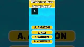 Which River Flows Through Egypt? 🌊 Test Your Geography Knowledge! #Shorts