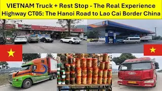 VIETNAM! Exploring a Highway Truck/Rest Stop. Full Technicolor Experience. What's a Truck Stop Like?