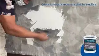 Cemento Quemado - Aplicaci&oacute;n en paredes