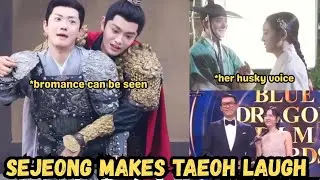 Ding Yuxi bromance with his coactor, Sejeong tried husky voice & makes Taeoh laughs