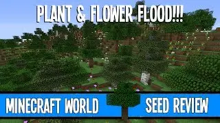 HUGE FLOWER FOREST & ROOFED FOREST & RAVINES - Minecraft Seed Spotlight