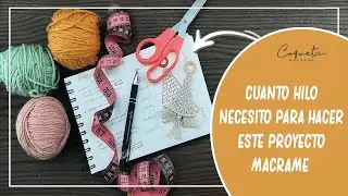 🎄Calcular las medidas de los hilos para hacer un árbol de navidad en  macrame