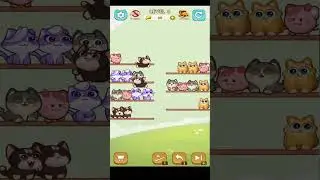 🏅 CAT SORT PUZZLE 🎧LVL 6🐈 Gameplay Walkthrough 🎮 #shorts #catsort #catsortpuzzle #walkthrough #funny