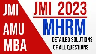 ANSWER KEY JMI MHRM 2023|  FULL 80 Q JAMIA MA-HRM 2023 ANSWER 1 VIDEO | DOWNLOAD JMI MHRM 2023 PAPER