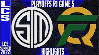 TSM vs FLY Highlights Game 5 | LCS Playoffs Summer 2022 Round 1 Lower | Team Solomid vs FlyQuest G5