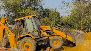 JCB 3dx loader with mud new house foundation | JCB video | JCB 3dx video | JCB machine |