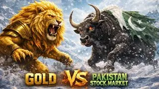 Gold Vs Pakistan Stock Market | Lion vs Bull | Who Wins | #psx #kse100 #gold 