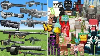 What TaCZ Strongest Gun Can Defeat The Most Mutant Mob in Minecraft?