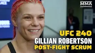 UFC 240: Gillian Robertson Could 'Smell Blood' After Cutting Sarah Frota - MMA Fighting