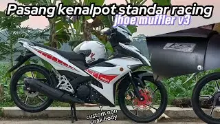 REVIEW KENALPOT STANDAR RACING MX KING 150||SUARA NGEBASS ADEM COCOK BUAT HARIAN😍