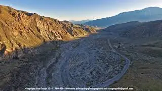 video drone whitewater water runoff to mountain vistas with audio copyright alan gough 7608985110