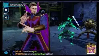 Marvel Strike Force (Unlocking and Upgrading Dr. Strange (Heartless)
