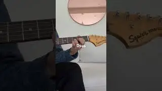 How to play a Dsus chord #guitar #chords