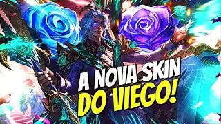 JOGANDO COM A SKIN ROSA DE CRISTAL DO VIEGO! GAMEPLAY EXPLICATIVA!  Lol Wild RIft